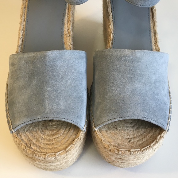 NEW Marc Fisher Ltd Alida Blue Suede Espadrilles Sandals Shoes *Italian … - Picture 7 of 11